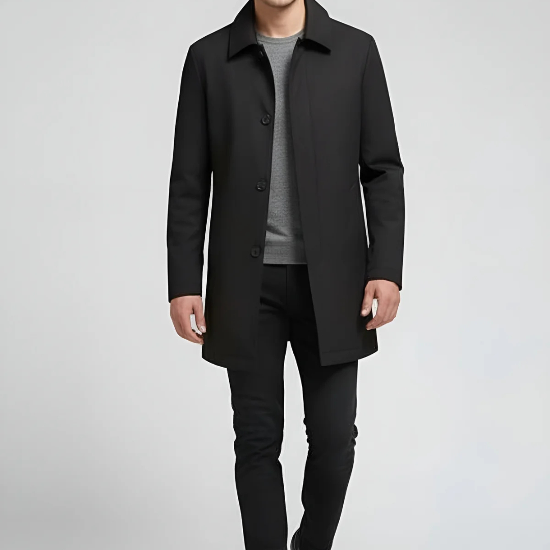 Men’s Modern Style Overcoat – Refined Design & Everyday Versatility