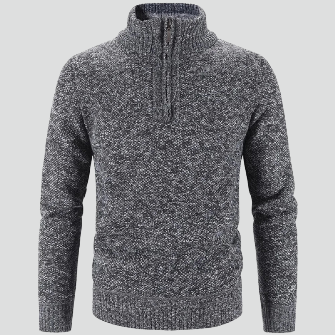 Men’s Classic Half-Zip Sweater – Textured Knit & Refined Everyday Layer