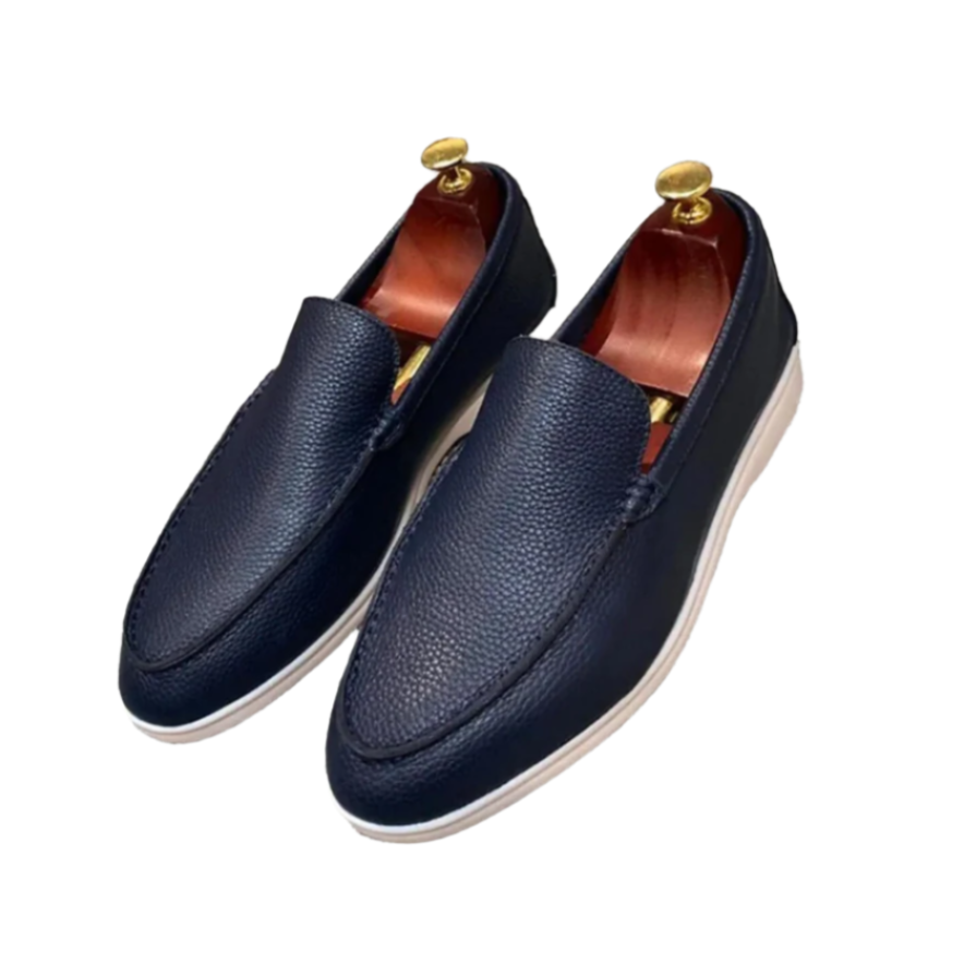 Classic Men’s Slip-on Loafers - Dark Blue