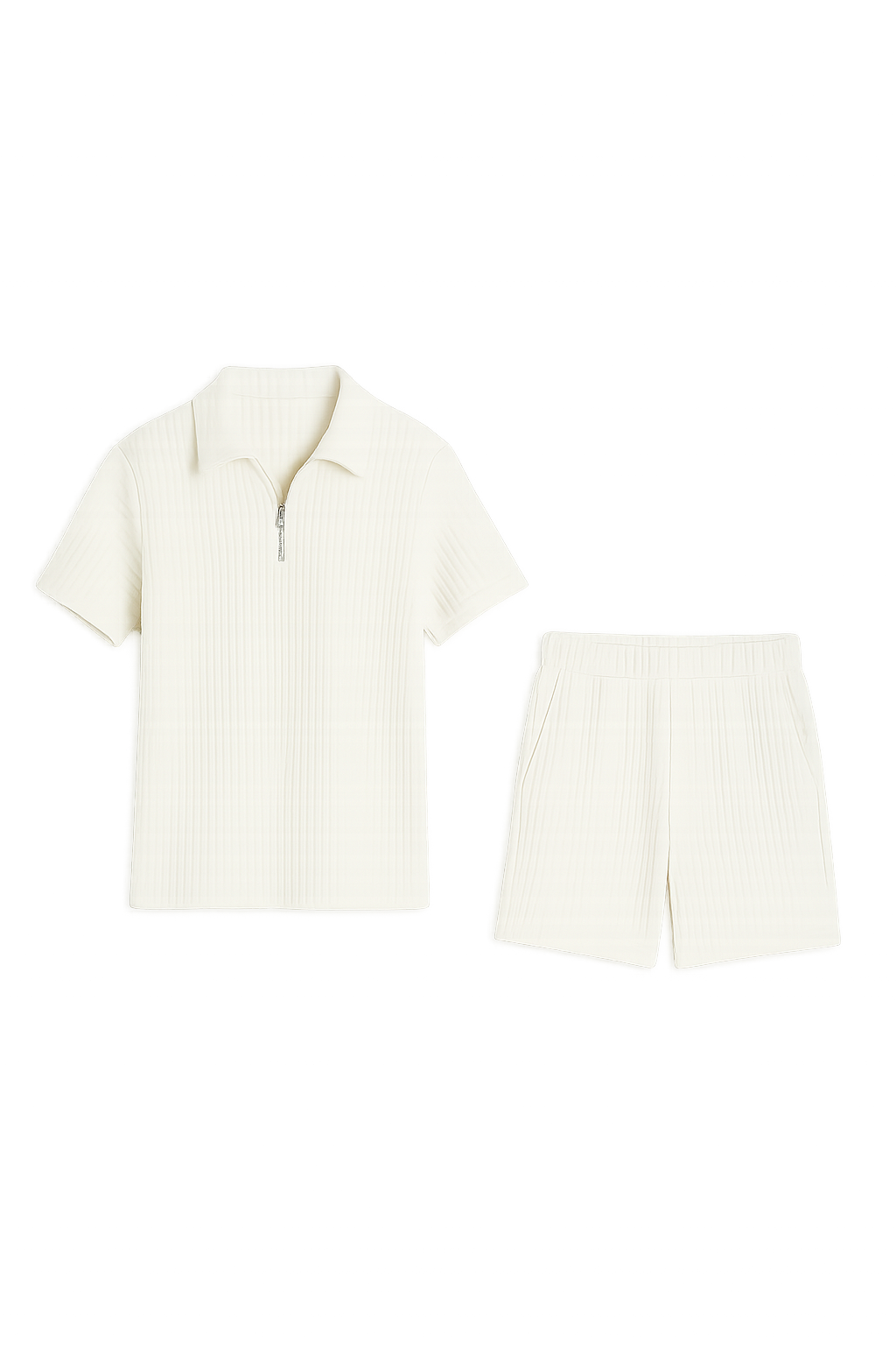 Trendy Men’s Summer Outfit - White