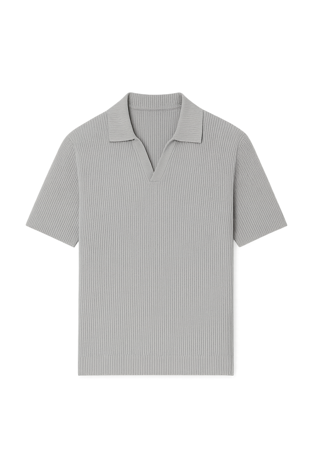 Trendy Men’s Casual Polo Shirt – Gray