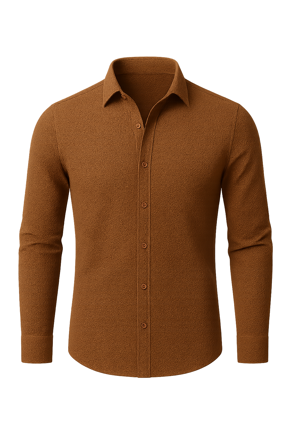 Business Men’s Classic Shirt – Brown