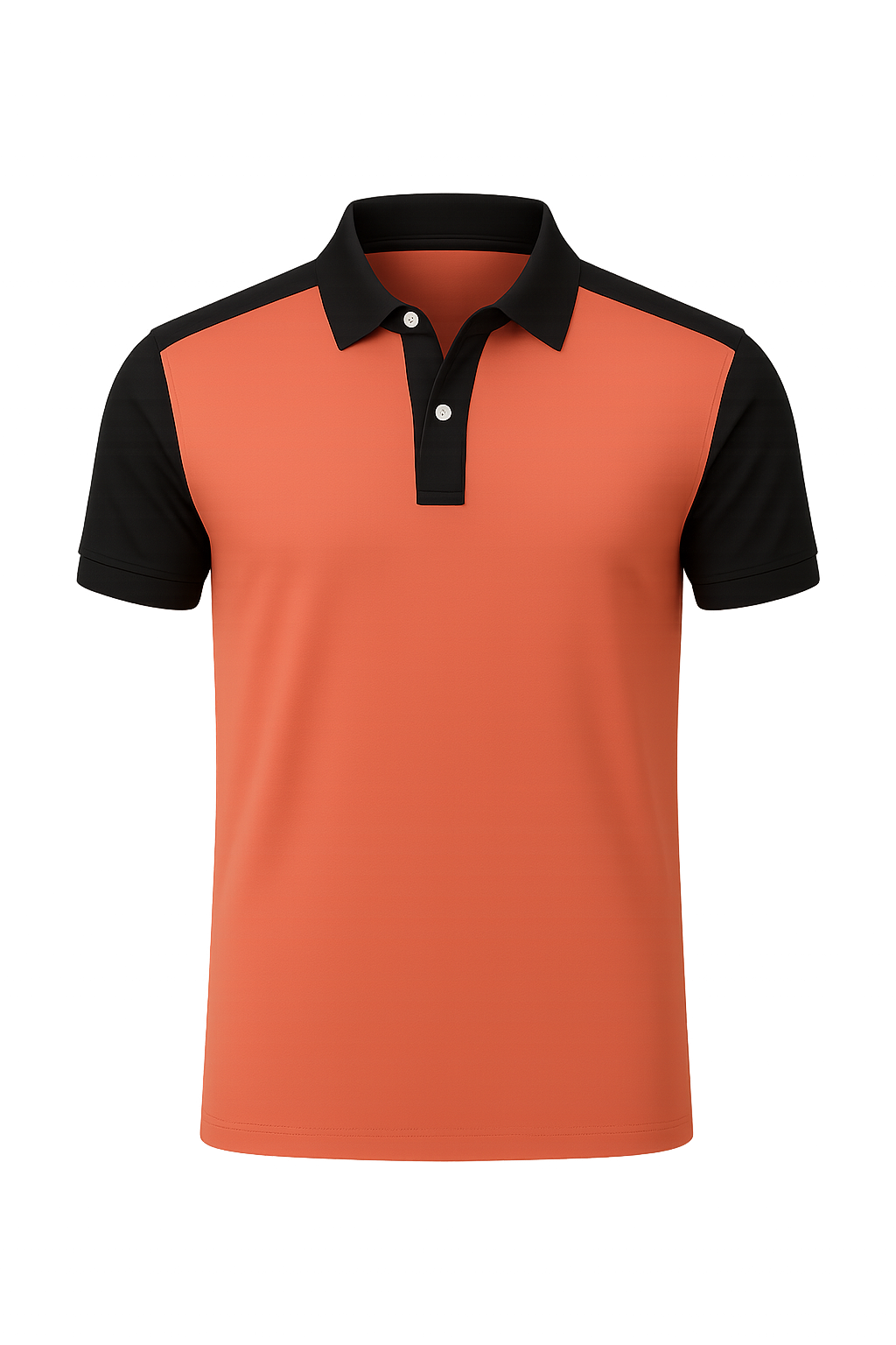 Elegant Men’s Short Sleeve Business Polo Shirt – Orange