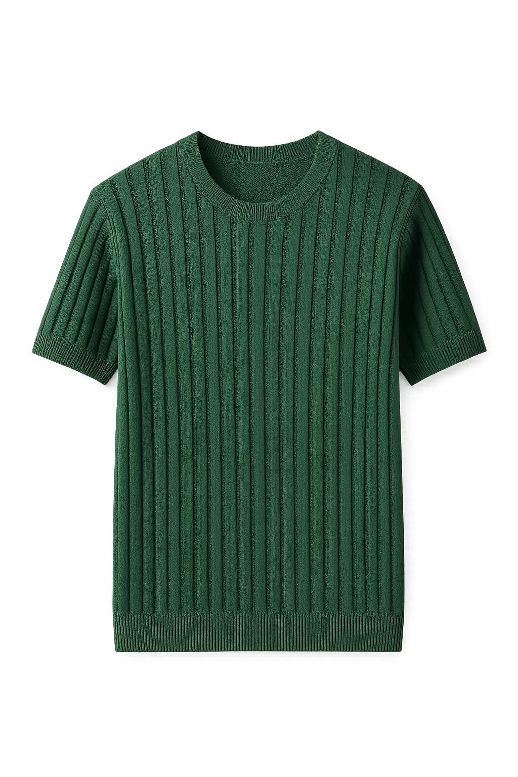 Classic Men's Short Sleeve Knit T-Shirt – Green