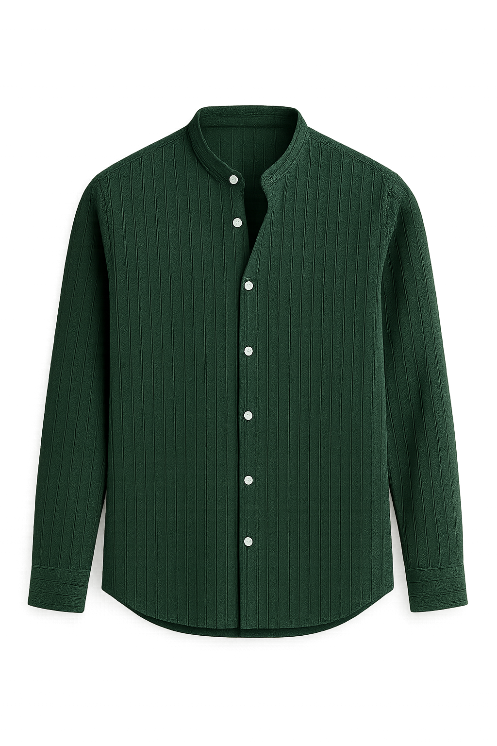 Elegant Men's Short Sleeve Shirt – Green