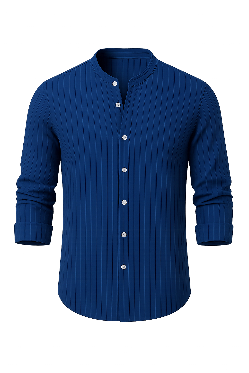Elegant Men's Short Sleeve Shirt – Blue