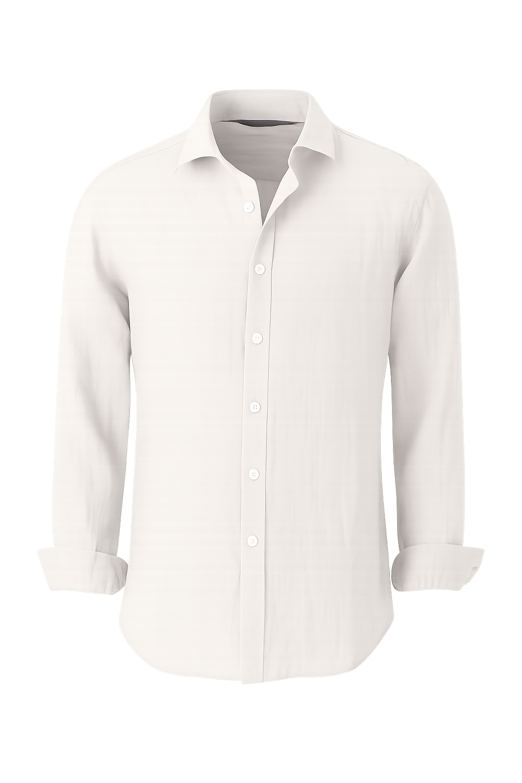 Modern Men’s Linen Summer Shirt – White