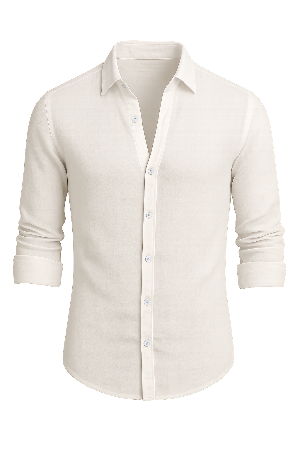 Trendy Men’s Summer Shirt – White