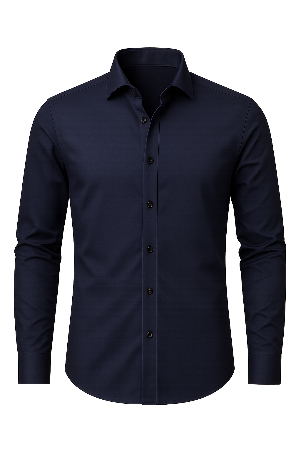Men’s Wrinkle-Free Stretch Shirt – Smart Fit, Comfortable & Flexible for Work & Everyday Wear Black