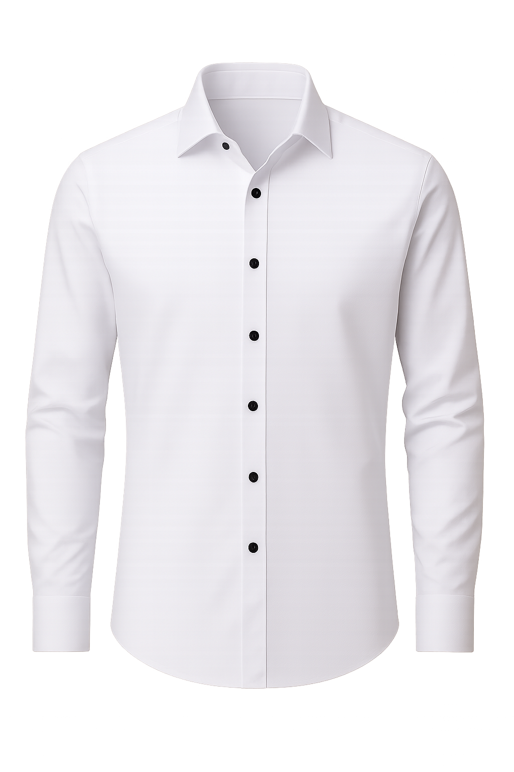 Men’s Wrinkle-Free Stretch Shirt – Smart Fit, Comfortable & Flexible for Work & Everyday Wear White