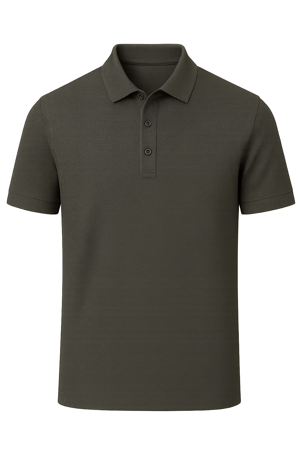 Elegant Men’s Silk Polo Shirt – Gray