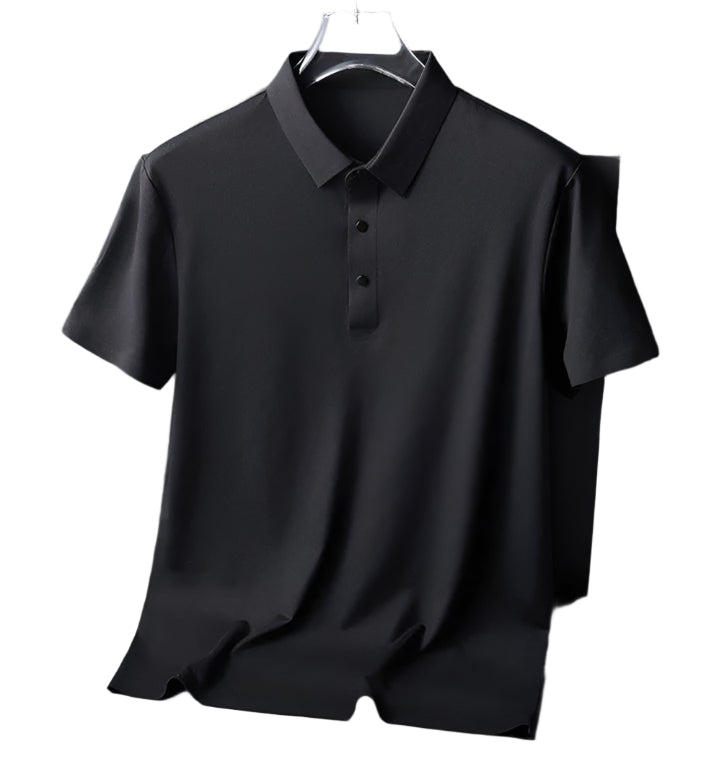 Elegant Casual Men’s Polo - Black