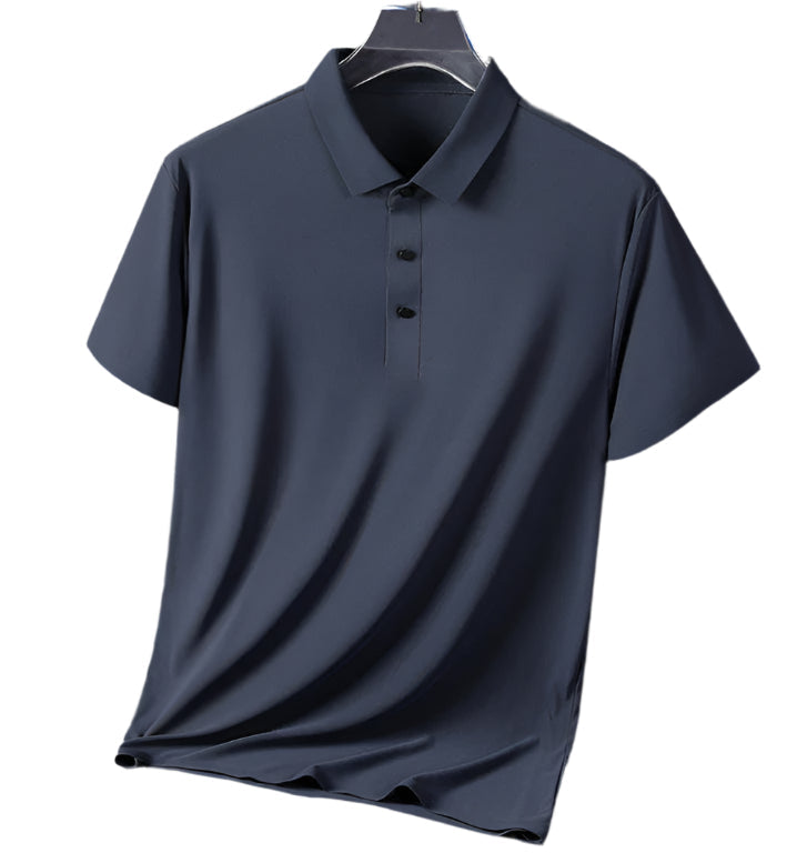 Elegant Casual Men’s Polo - Dark Gray