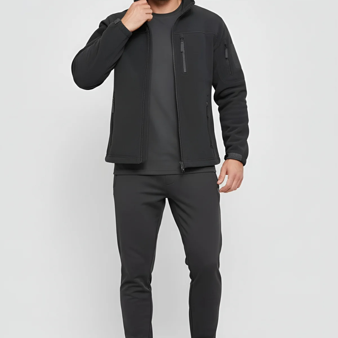 Men’s Casual Fleece Jacket – Versatile Design & Practical Function