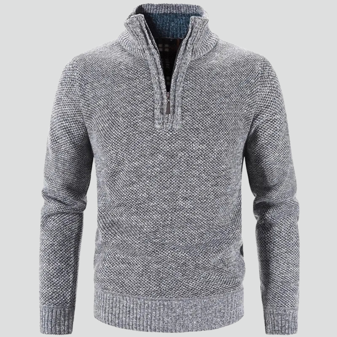 Men’s Classic Half-Zip Sweater – Textured Knit & Refined Everyday Layer