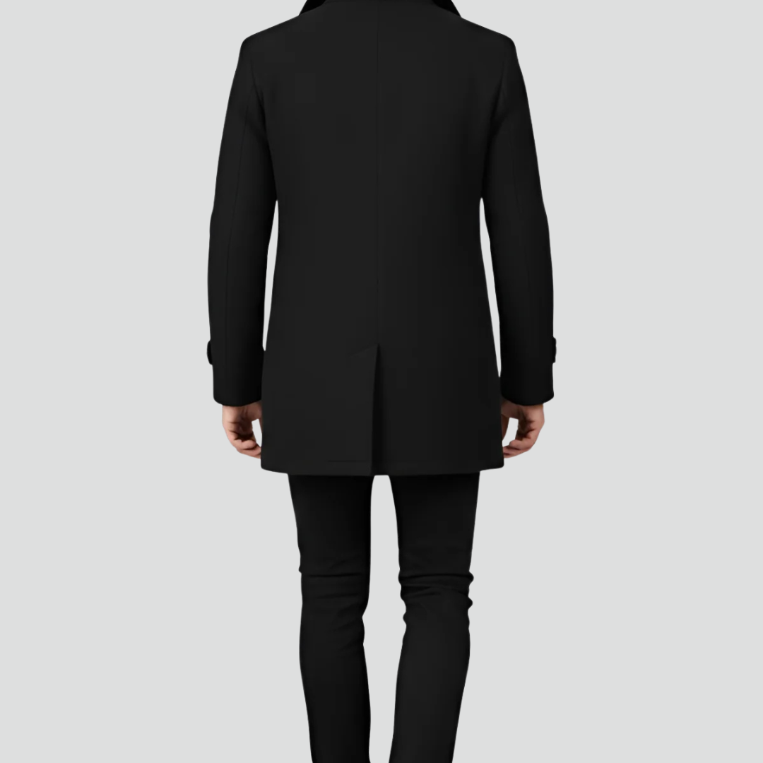 Men’s Elegant Peacoat – Refined Cut & Contemporary Warmth