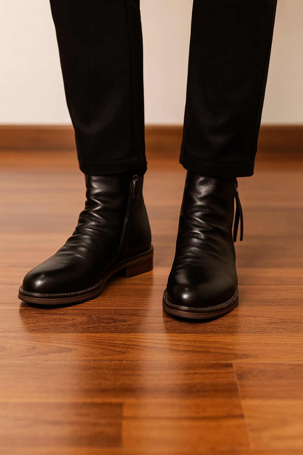 Vintage Style Men’s Chelsea Boots - Gray