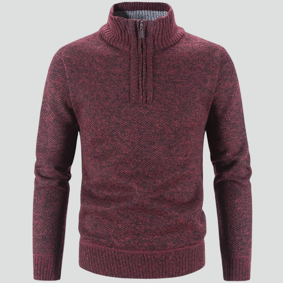 Men’s Classic Half-Zip Sweater – Textured Knit & Refined Everyday Layer