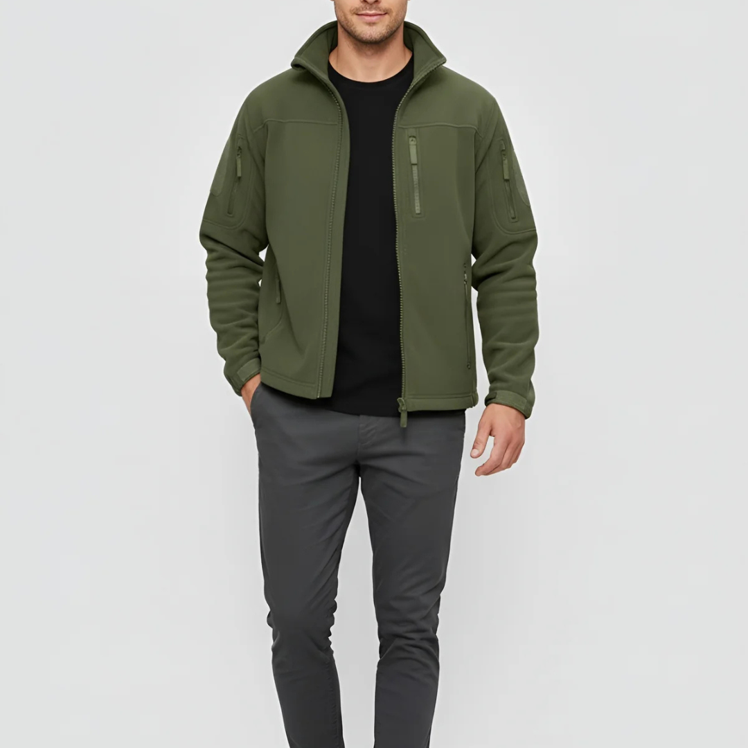 Men’s Casual Fleece Jacket – Versatile Design & Practical Function