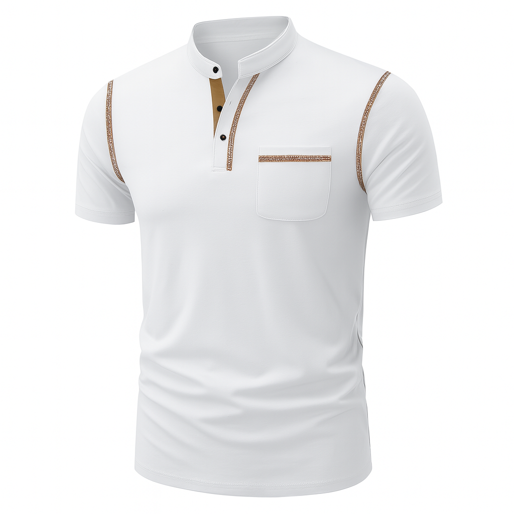 Elegant Smart-Casual Men's Polo – White
