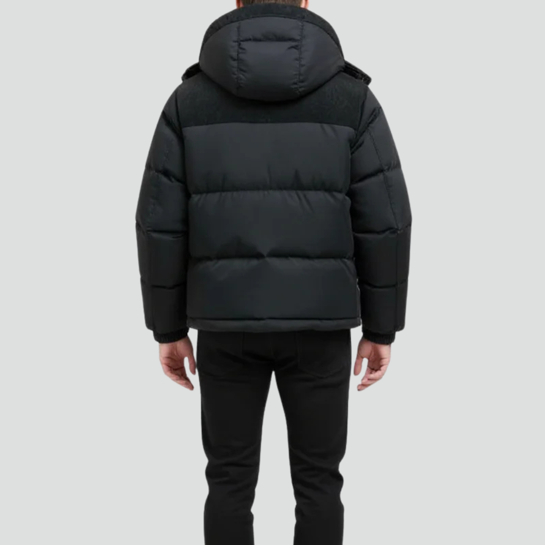 Men’s Puffer Jacket – Textured Detail & Modern Warmth