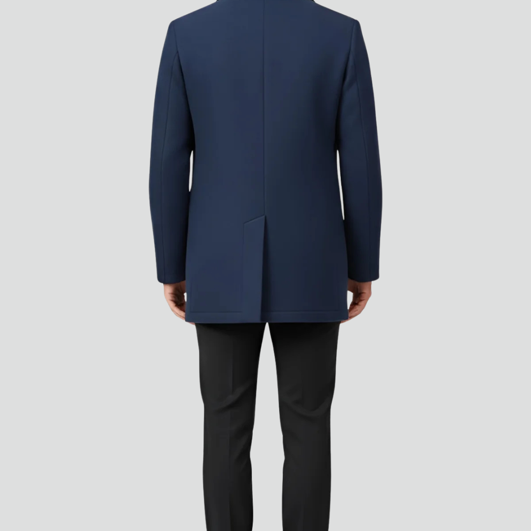 Men’s Elegant Peacoat – Refined Cut & Contemporary Warmth