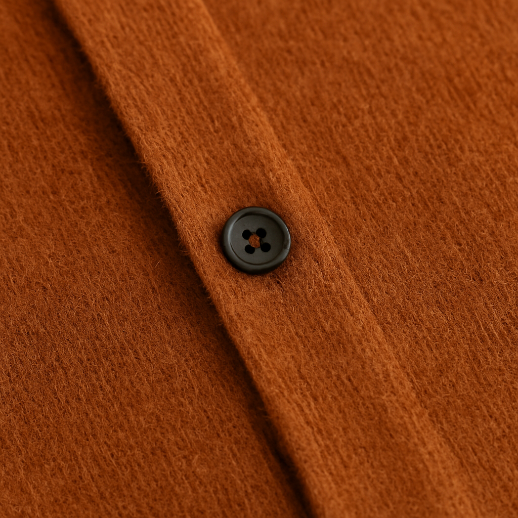 Men’s Polo Button Cardigan – Soft Textured Finish & Refined Smart-Casual Look