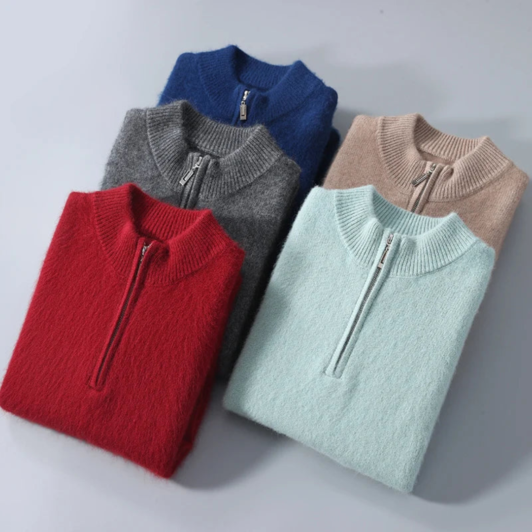 Men’s Smart Casual Sweater – Half-Zip Design & Refined Everyday Layer