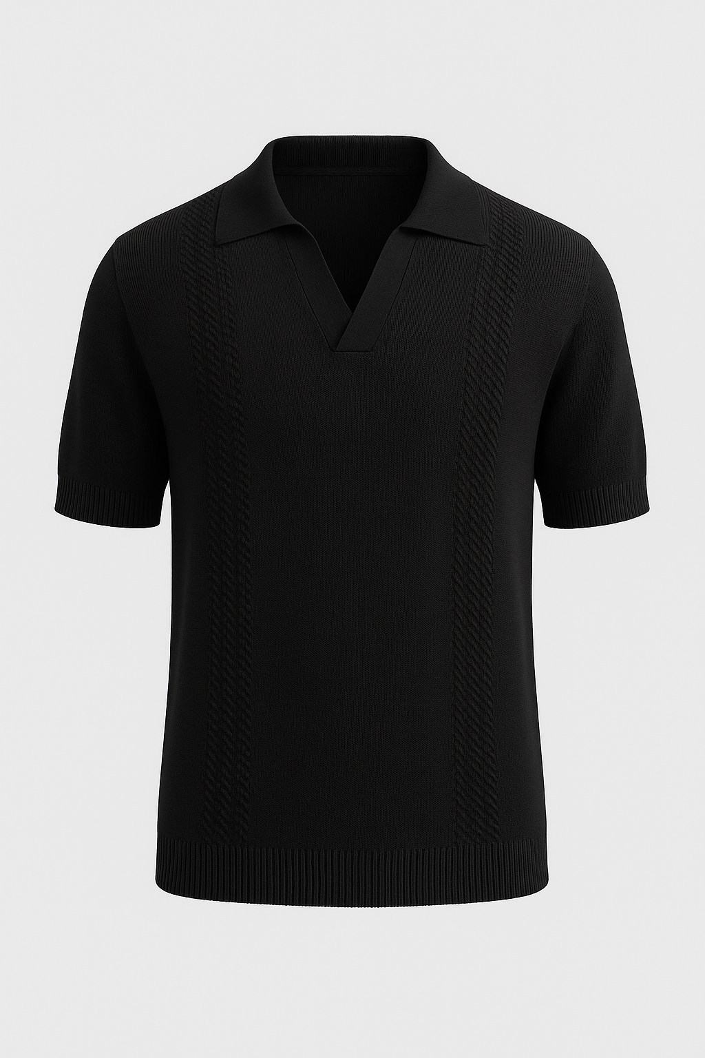 Elegant Men's Polo – Black