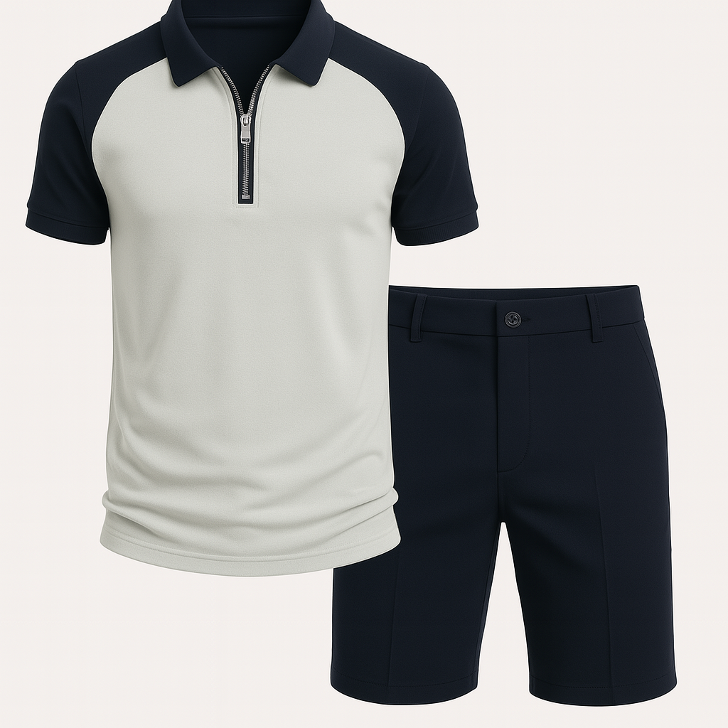 Stylish Men's Set for Summer Light blue