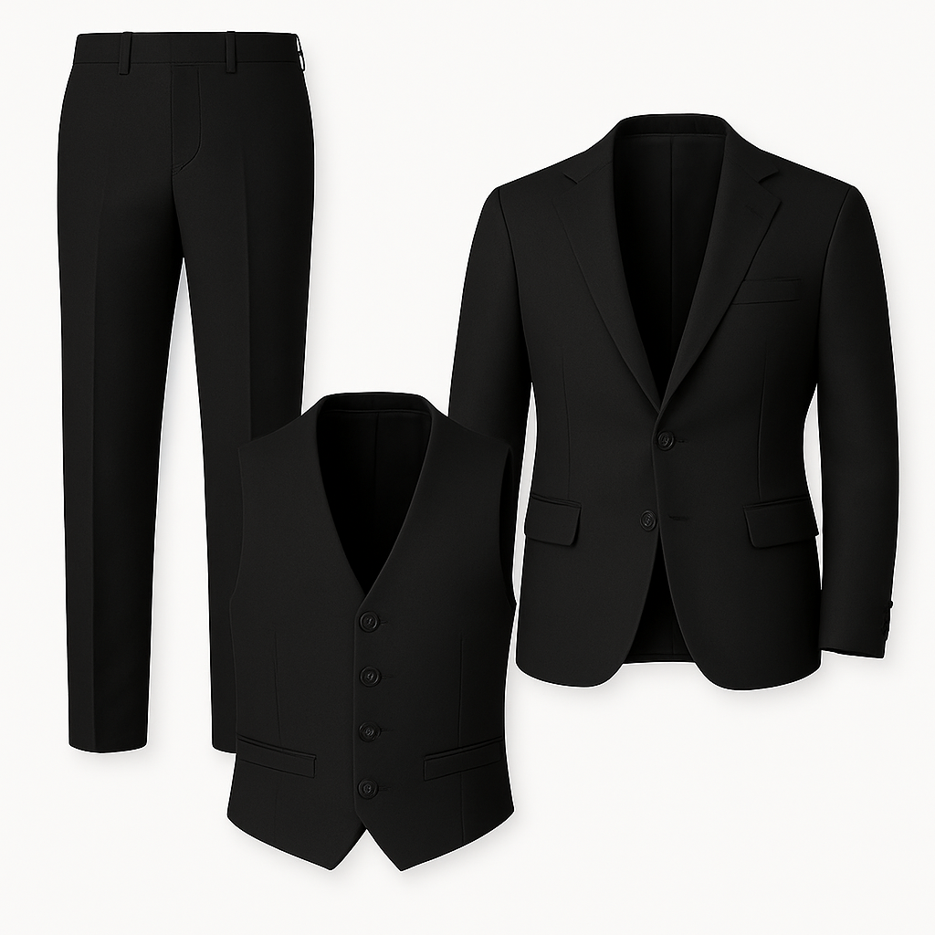 Formal Men's 3-Piece Set – Black