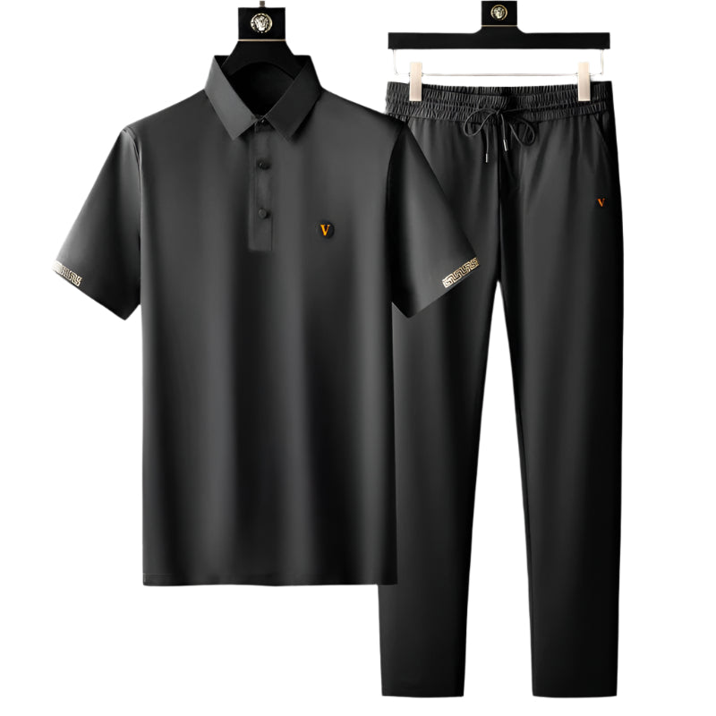Men's Classic Business Suit – Black