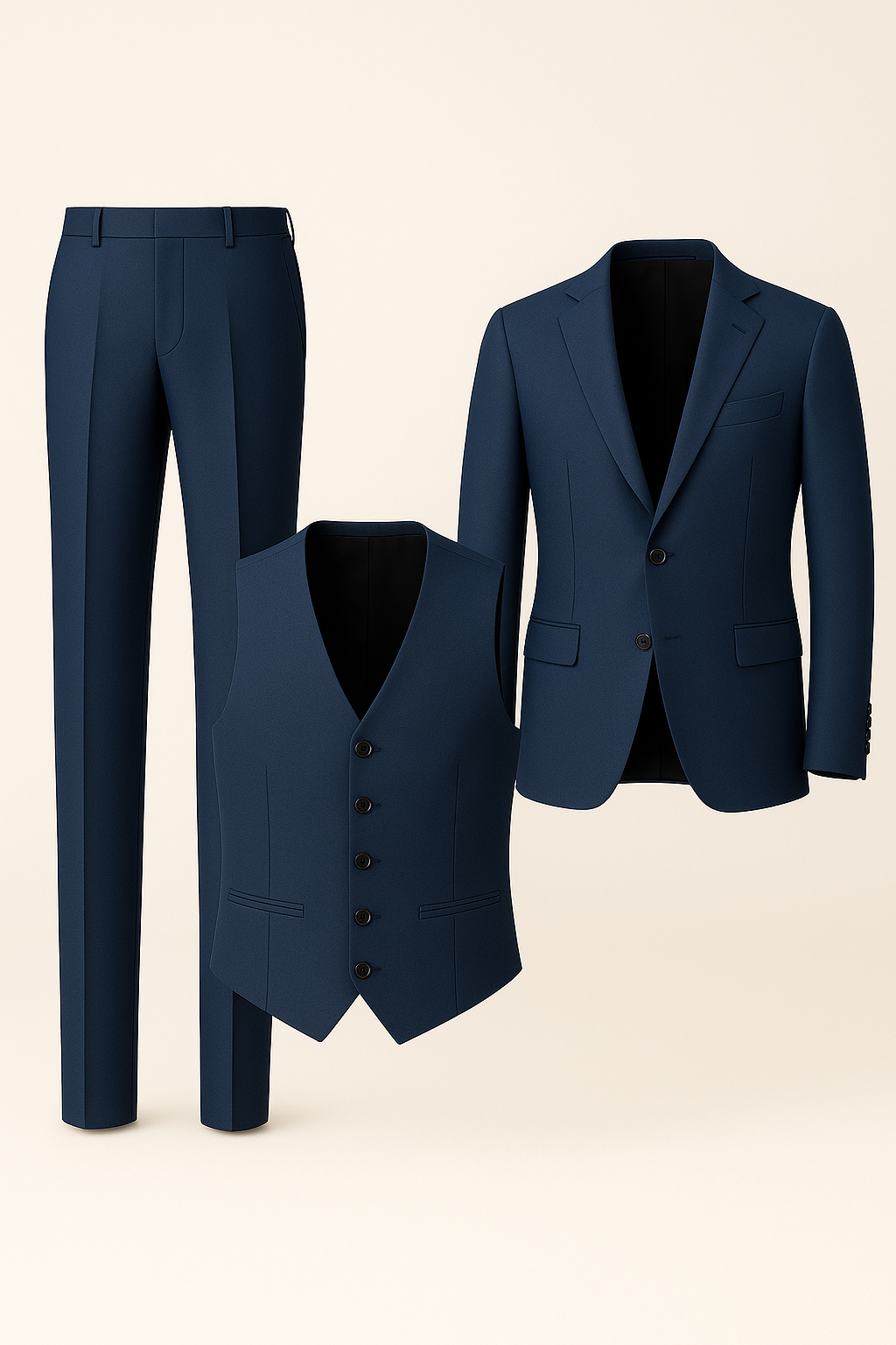 Formal Men's 3-Piece Set – Blue