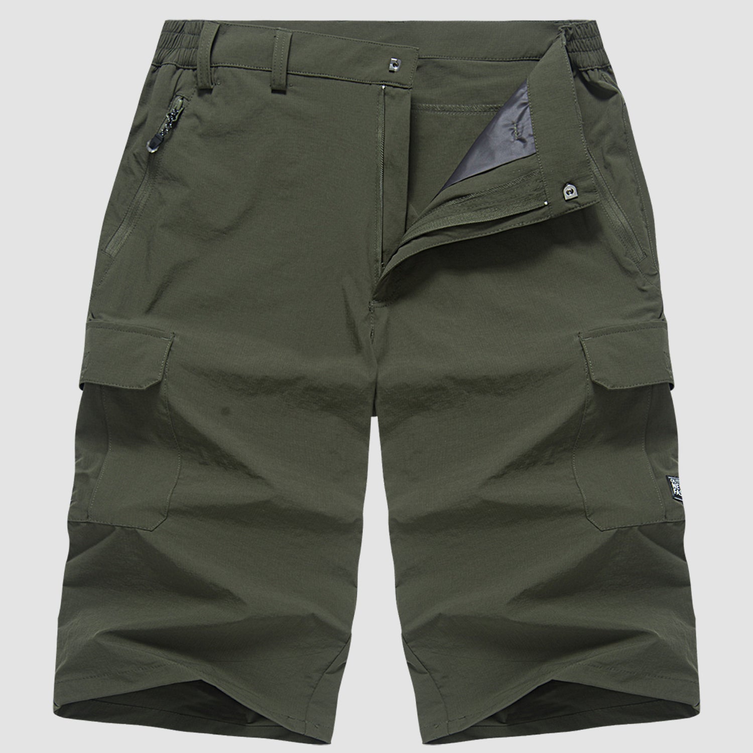 Casual Men's Multi-Pocket Cargo Shorts - Dark Gray