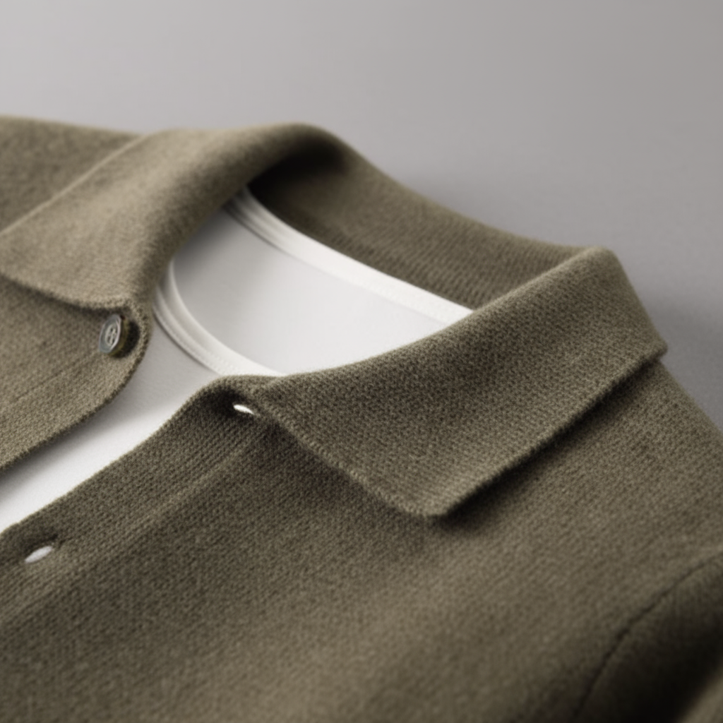 Men’s Button-Up Knit Cardigan – Classic Design & Everyday Layer