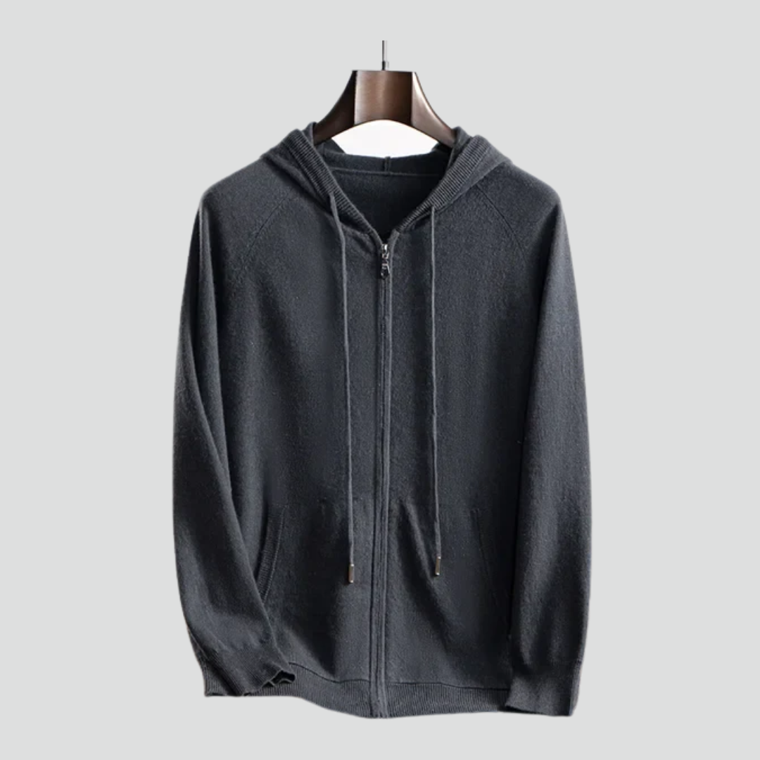 Men’s Casual Hoodie – Soft Knit Texture & Everyday Layer