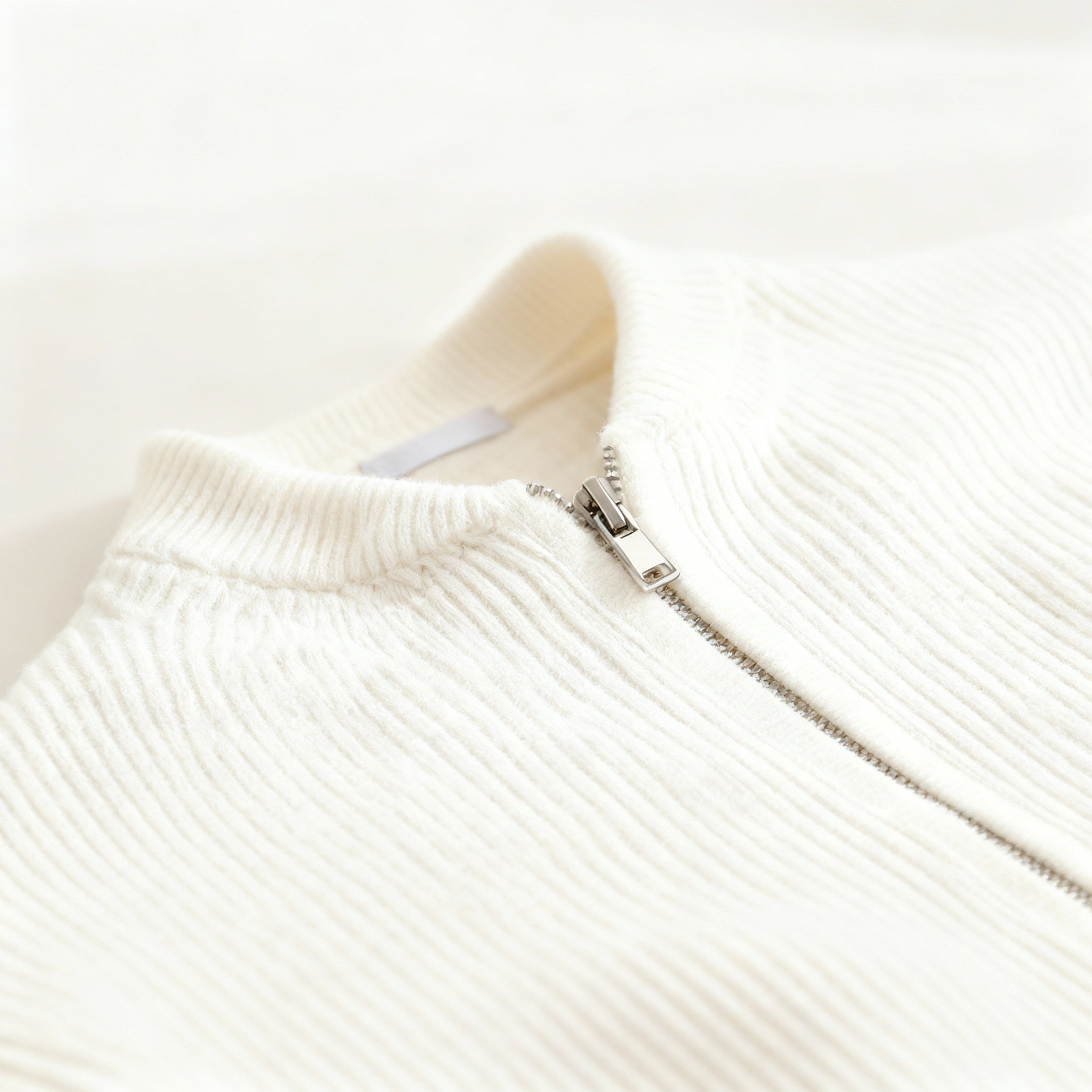 Men’s Everyday Zip Cardigan – Minimal Ribbed Knit & Clean Silhouette