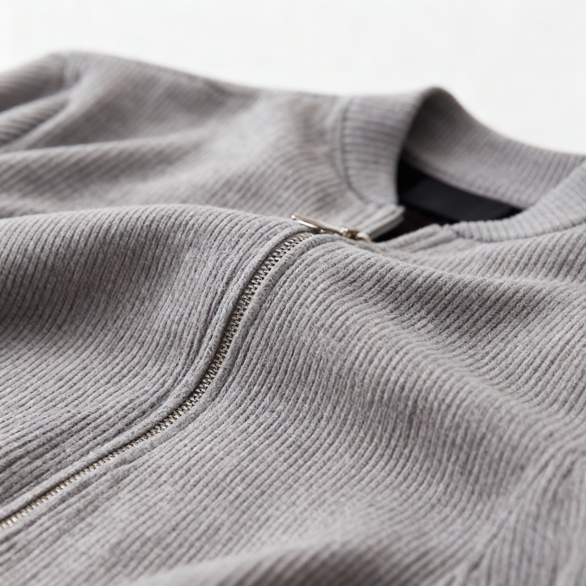 Men’s Everyday Zip Cardigan – Minimal Ribbed Knit & Clean Silhouette