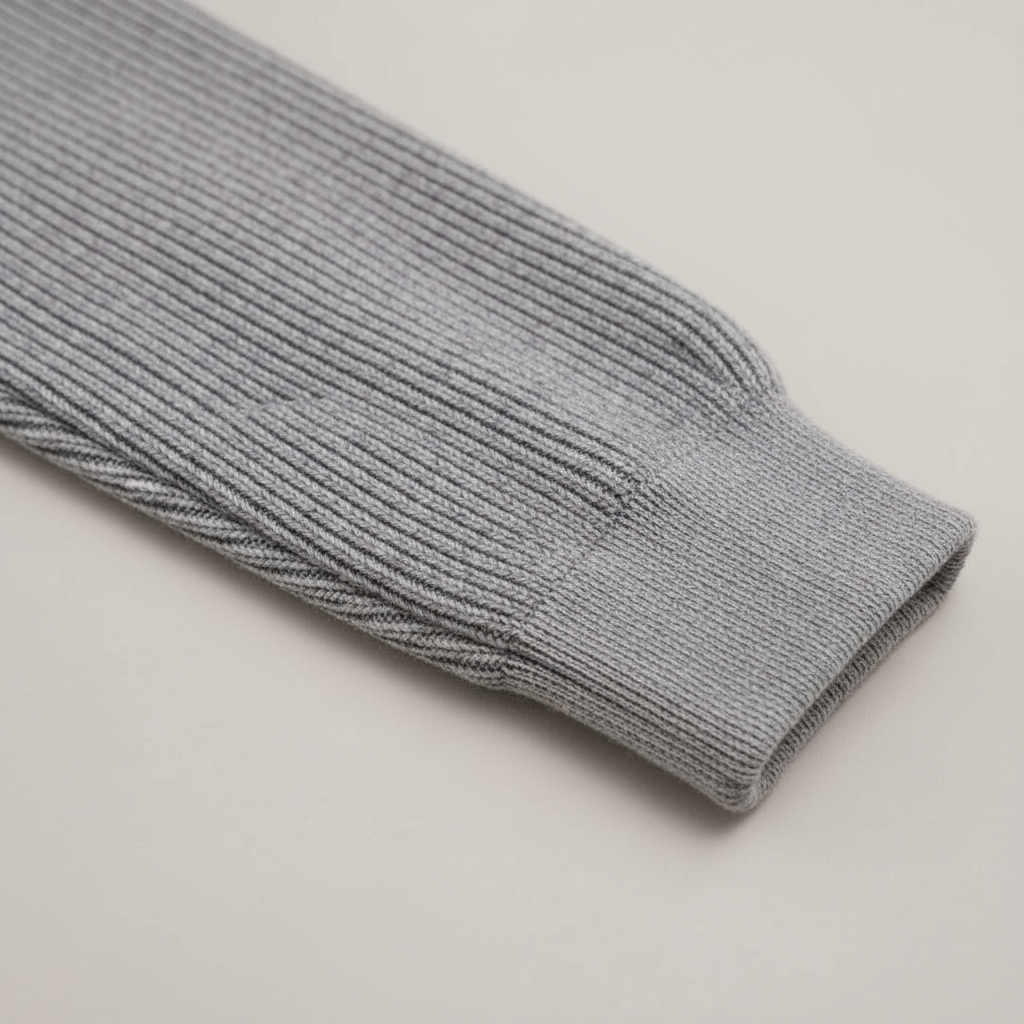 Men’s Everyday Zip Cardigan – Minimal Ribbed Knit & Clean Silhouette