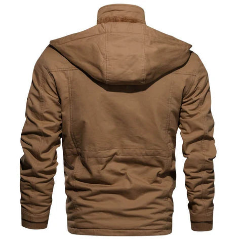 Men’s Fleece-Lined Utility Cargo Jacket