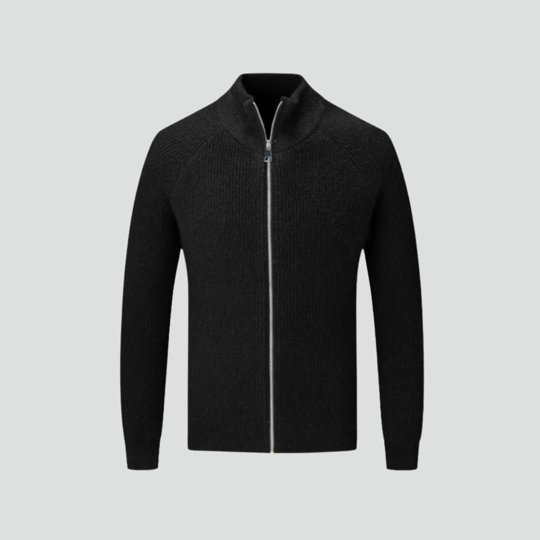 Men’s Full-Zip Sweater – Modern Knit & Everyday Layer