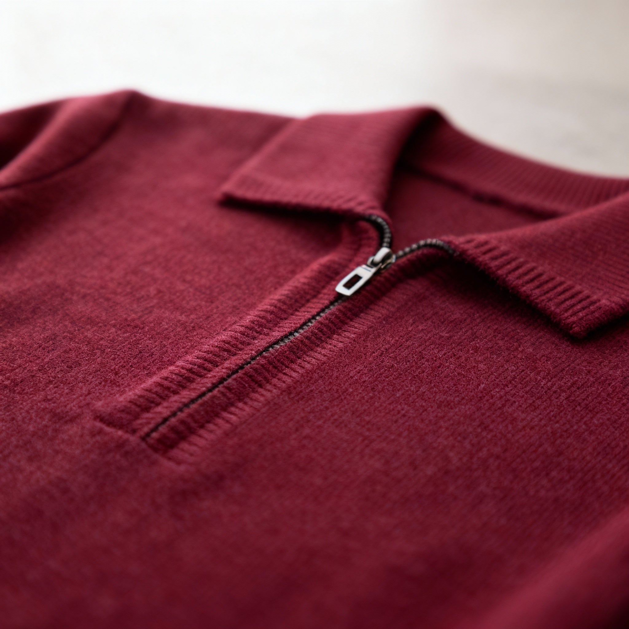Men’s Half-Zip Polo Sweater – Refined Knit & Versatile Layer