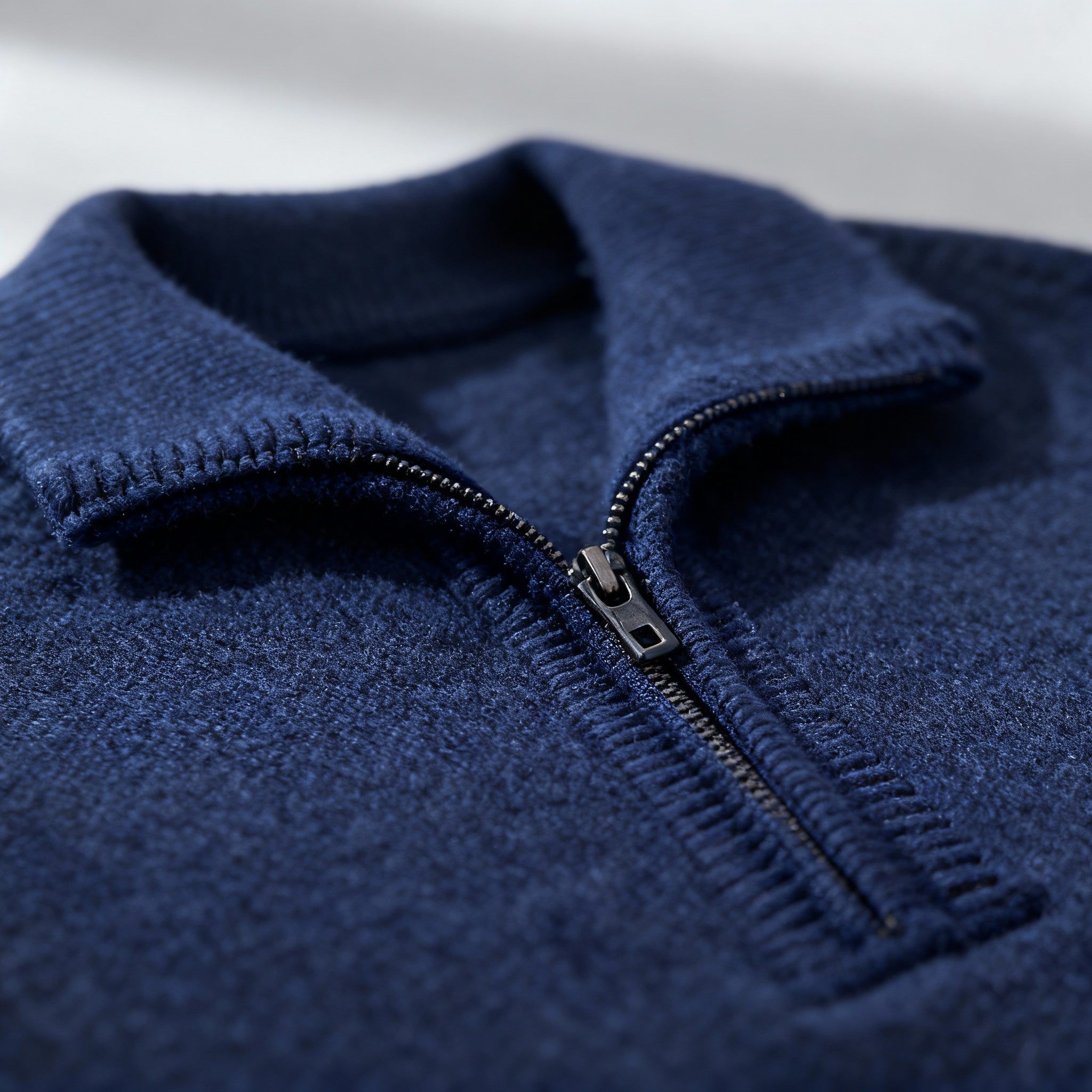 Men’s Half-Zip Polo Sweater – Refined Knit & Versatile Layer
