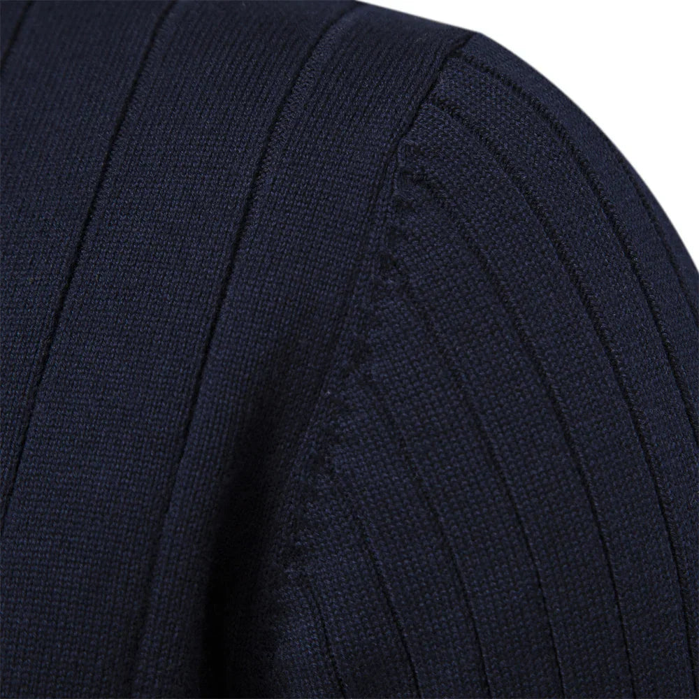Men’s Half-Zip Sweater – Ribbed Knit Texture & Modern Everyday Appeal