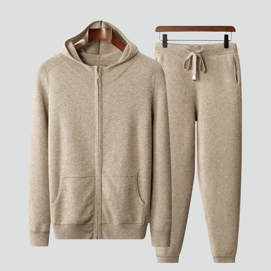 Men’s Hoodie Set – Zip Hoodie & Drawstring Pants