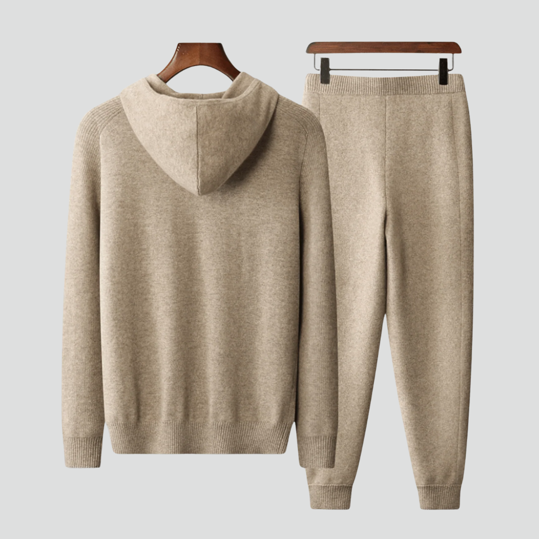 Men’s Hoodie Set – Zip Hoodie & Drawstring Pants