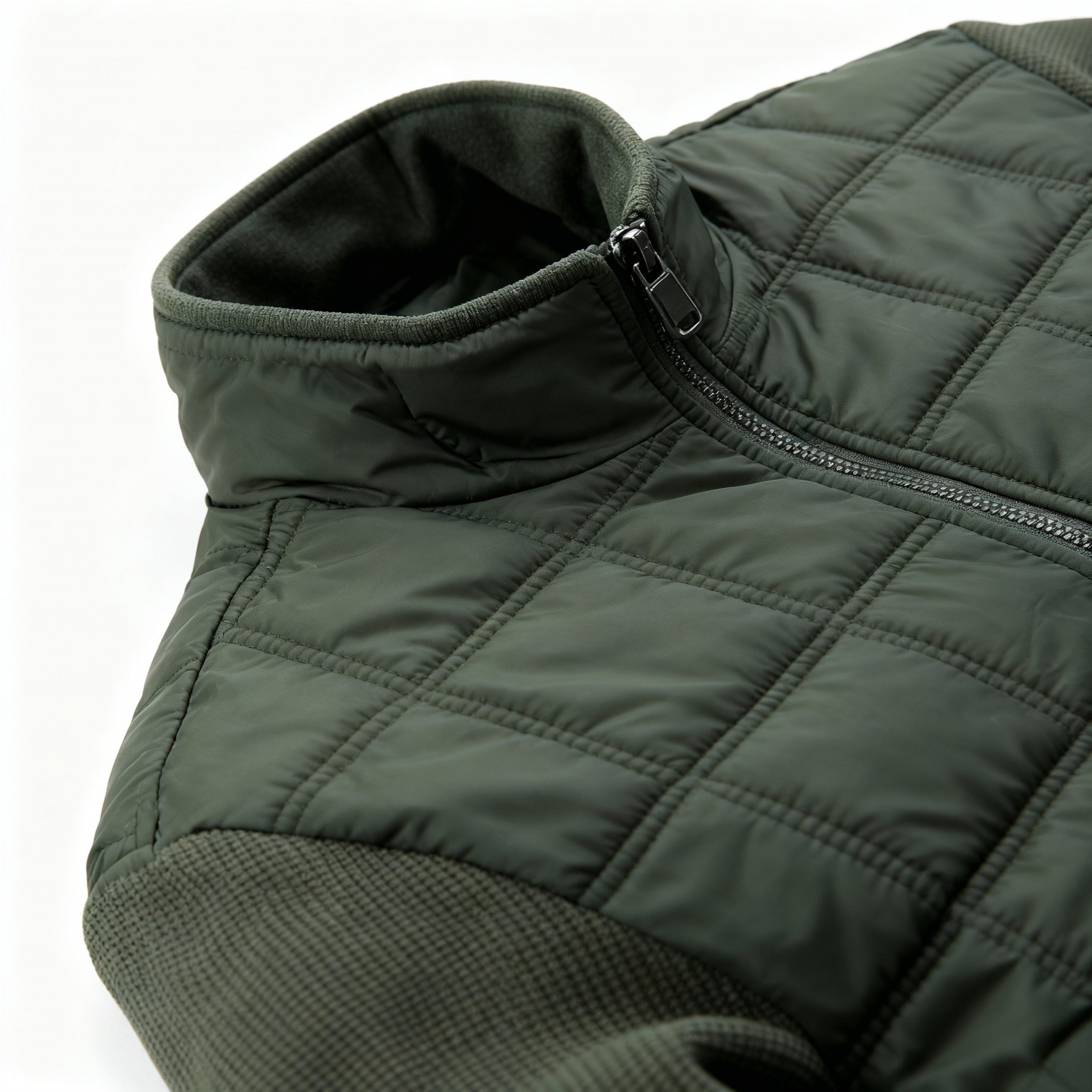 Men’s Quilted Jacket – Textured Panels & Everyday Warmth