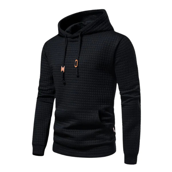 Men’s Textured Fleece Hooded Sweatshirt