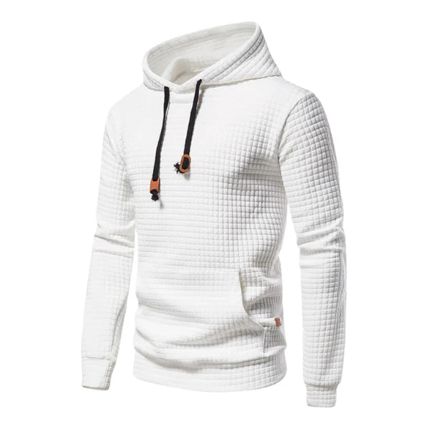 Men’s Textured Fleece Hooded Sweatshirt