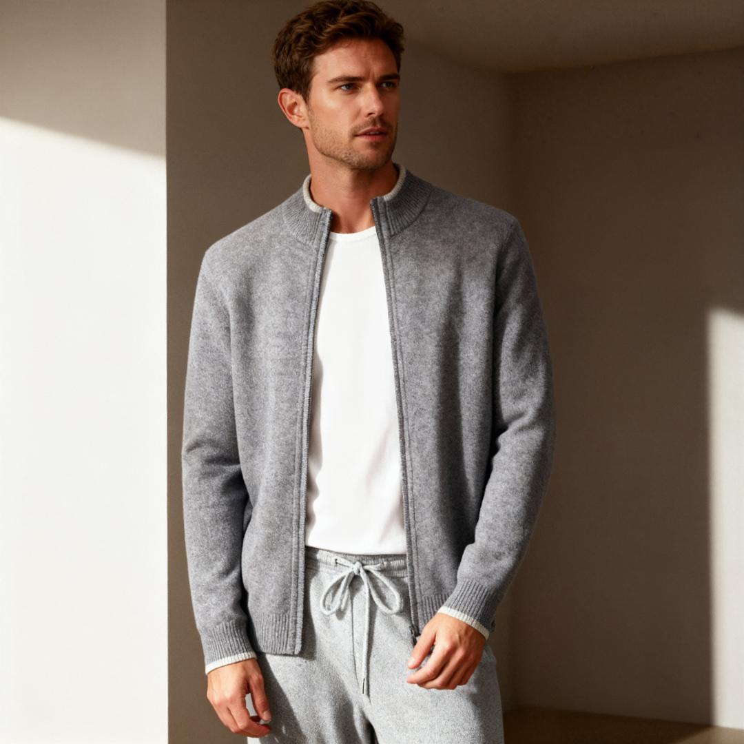 Men’s Two-Piece Set – Zip Jacket & Drawstring Pants